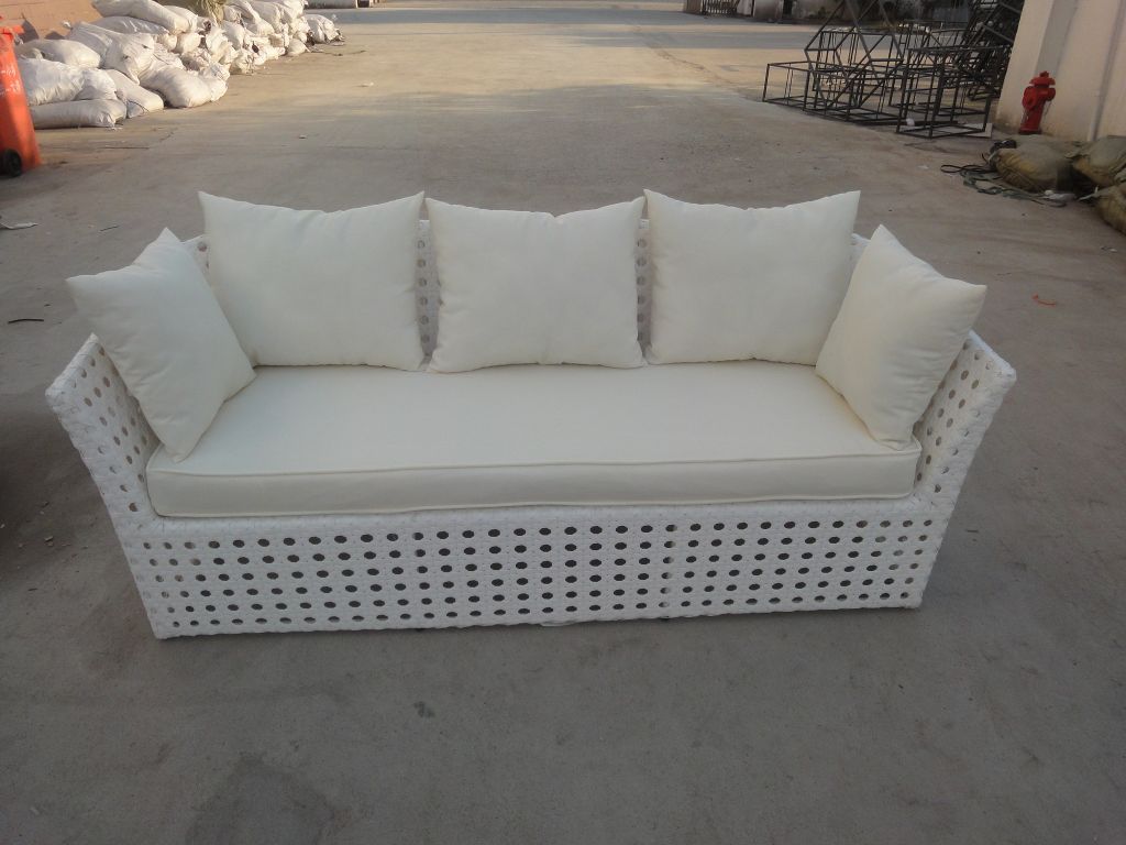 Outdoor modern PE synthetic rattan sofa