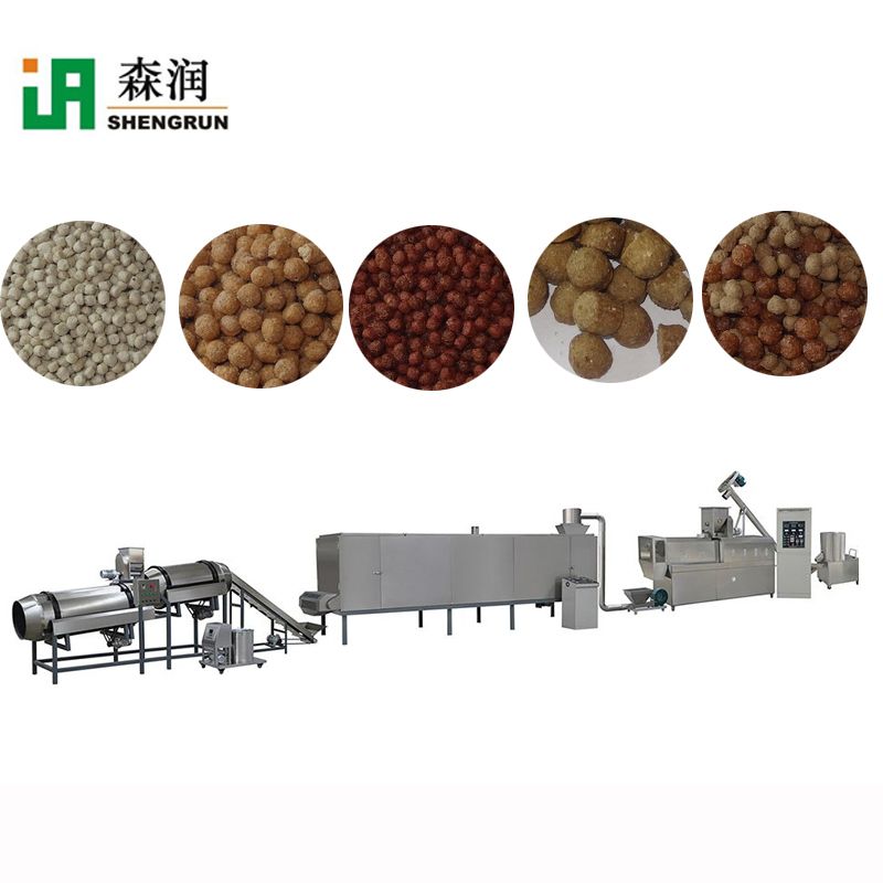Automatic floating fish feed production line