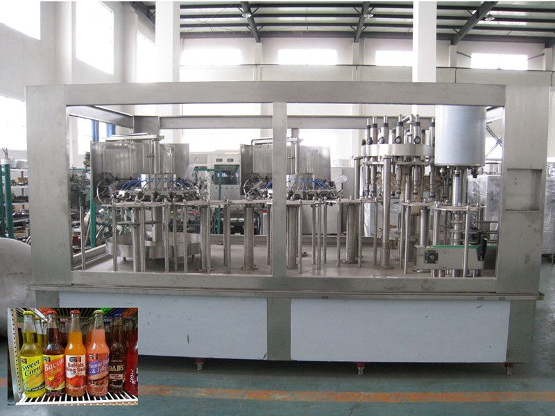 Automatic bottle juice rinser filler capper machine