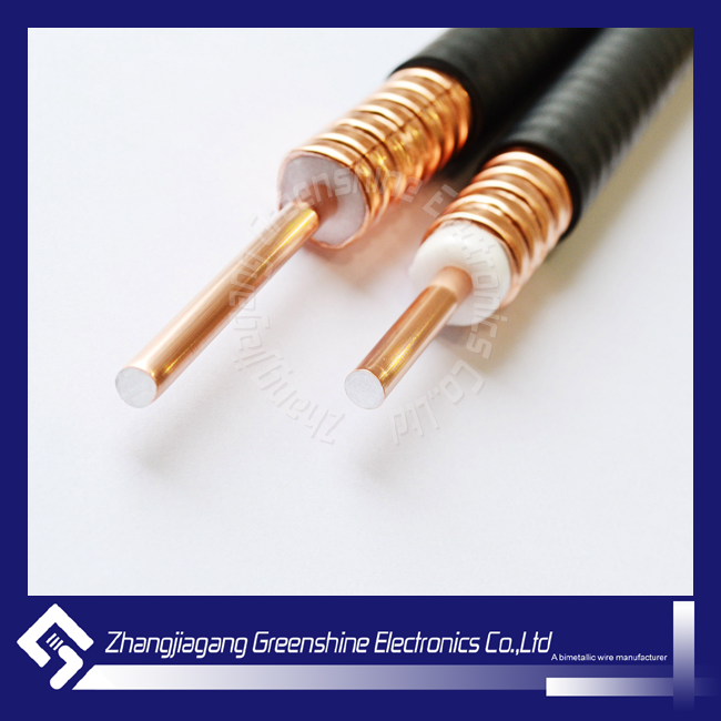 Copper clad aluminum wire for RF cable
