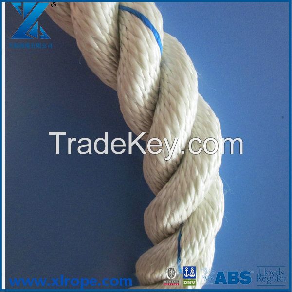 3strands rope, twisted rope pp nylon poly-dacron rope