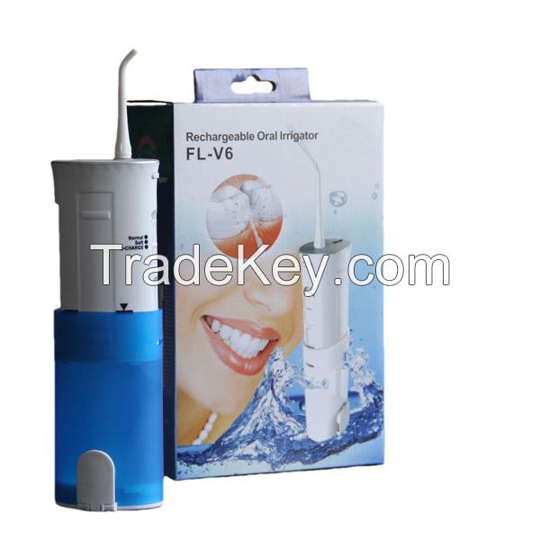 Portable oral irrigator dental water jet adjustable water pressure from 75 to 125PSI