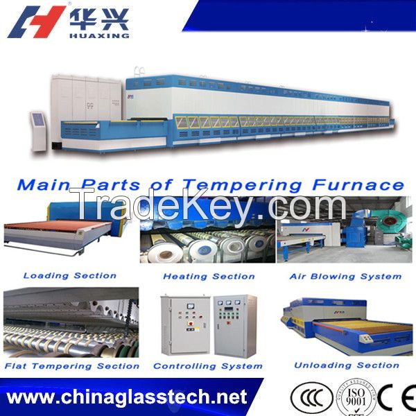 CE-approved Control Forced Convection glass tempering machine