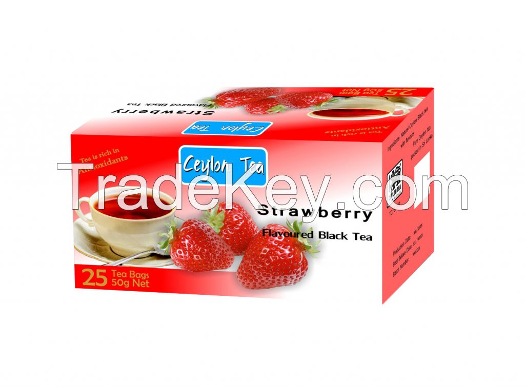 Ceylon Black Tea with Strawberry Flavors