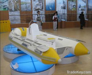 Fiberglass Rowing Boat Inflatable Boat Small Rib