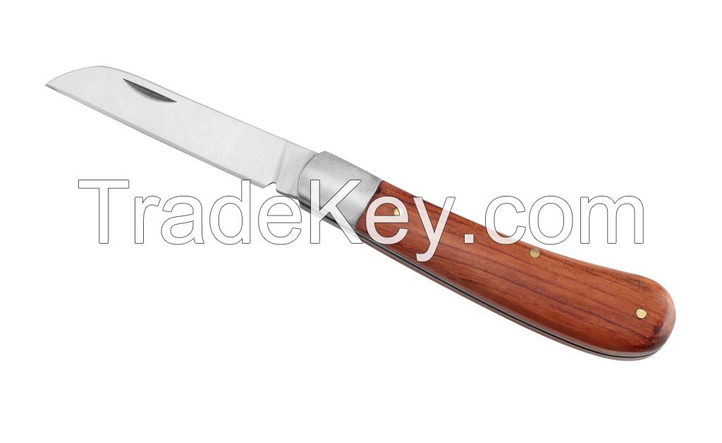 Wooden handle foldable pocket Knife