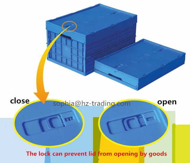plastic folding crate or box or carton 600