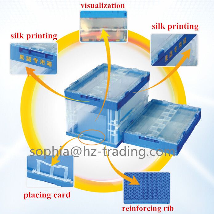 plastic folding carton or box or crate 530
