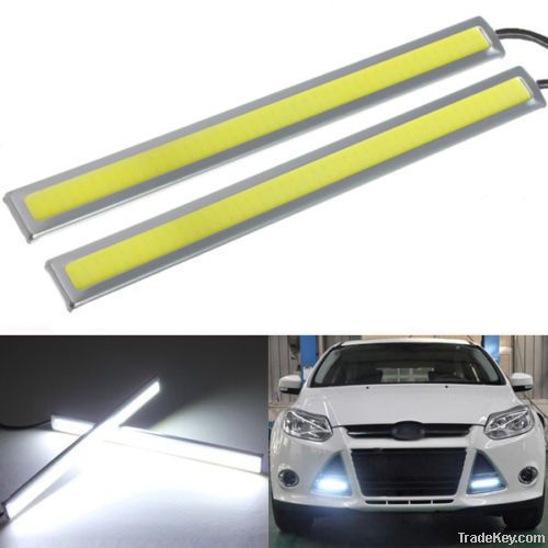 Waterproof 12V LED COB Car DRL Driving Daytime Running Light