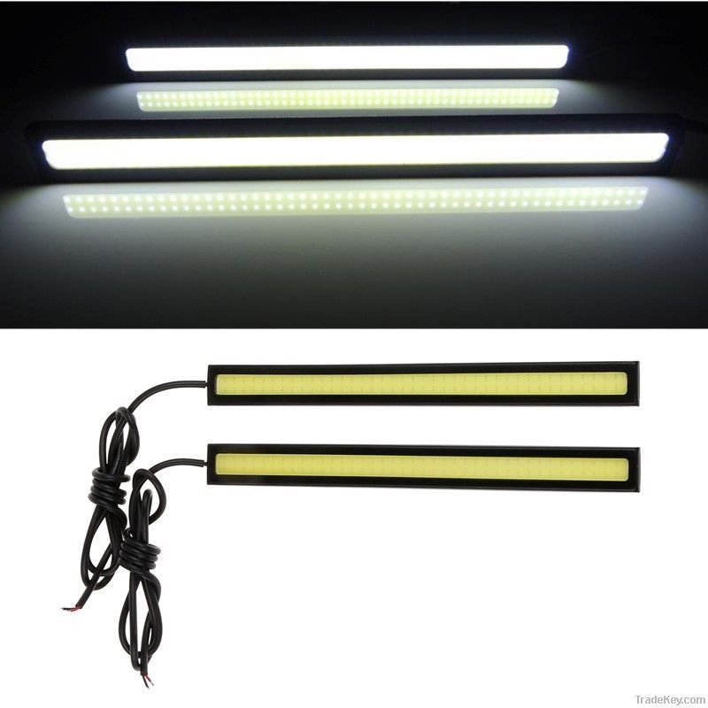 Waterproof 12V LED COB Car DRL Driving Daytime Running Light