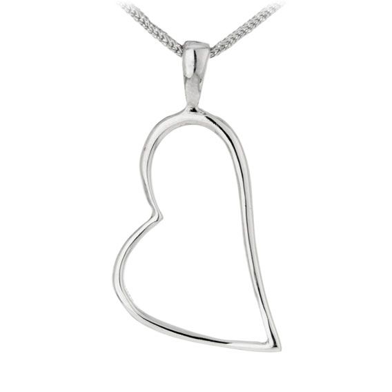 925 Sterling Silver Trendy Heart Pendant