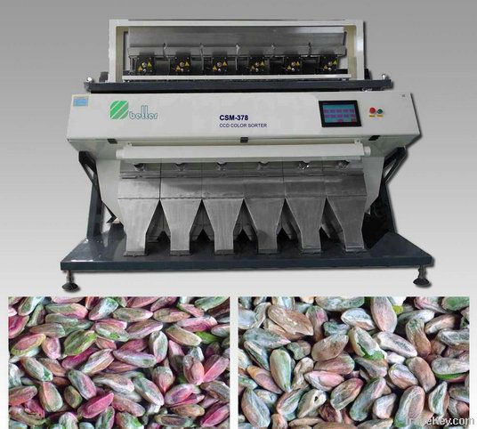 Latest 5000X3 Pixel, 3CCD, LED True Colorful Nuts Color Sorter