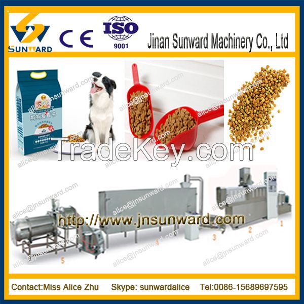 equipment for tha production of dog and cat food/pet food extruder/pou