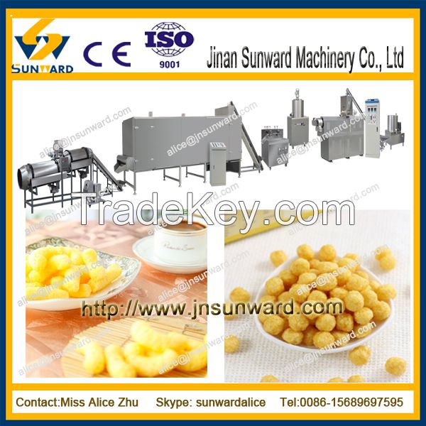 Semi autmatic snack food machine puff corn extruder