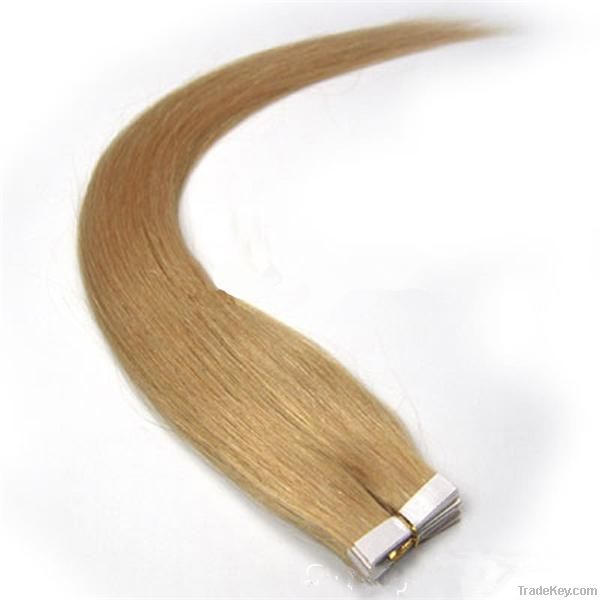 Remy Human PU Tape Hair Glue Skin Weft Hair Extensions