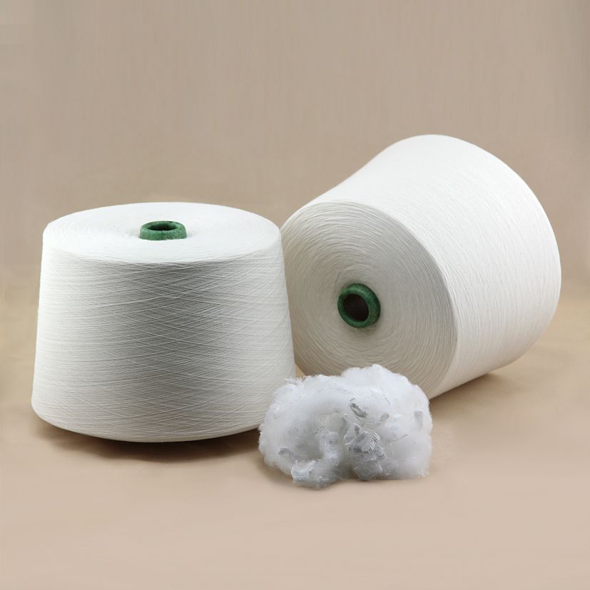 Ne 30s polyester spun yarn for weaving