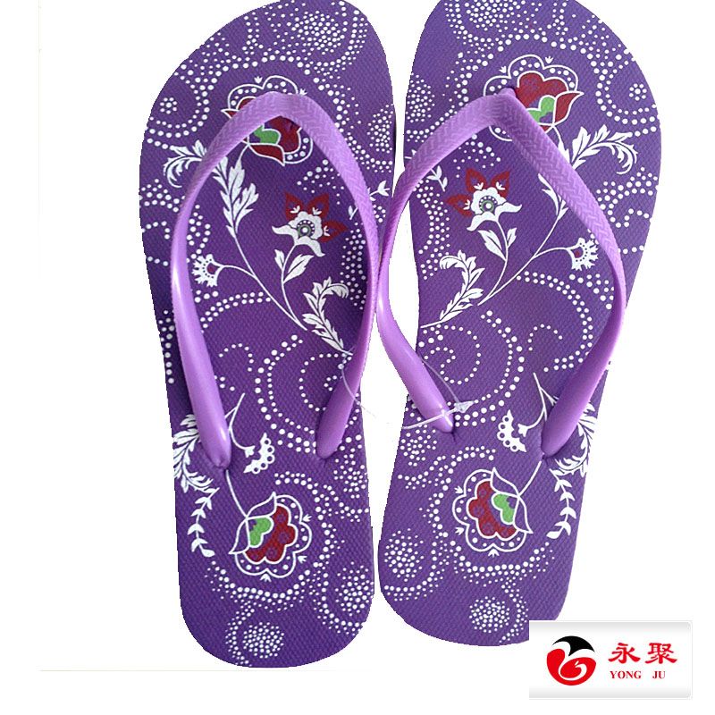 Elengant ladies EVA flip flop with pretty pattern