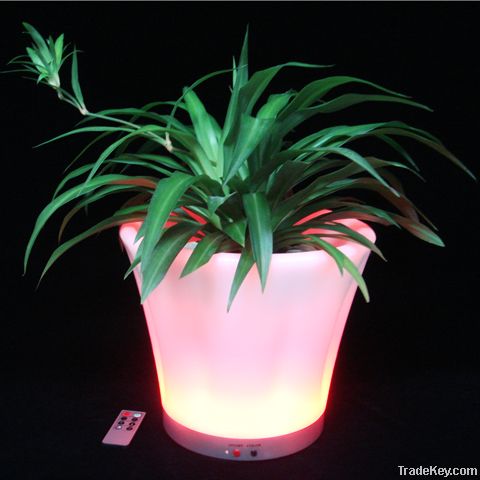 LED shining flower pot