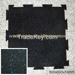 Non-toxic gym rubber floor mat tile roll sheet