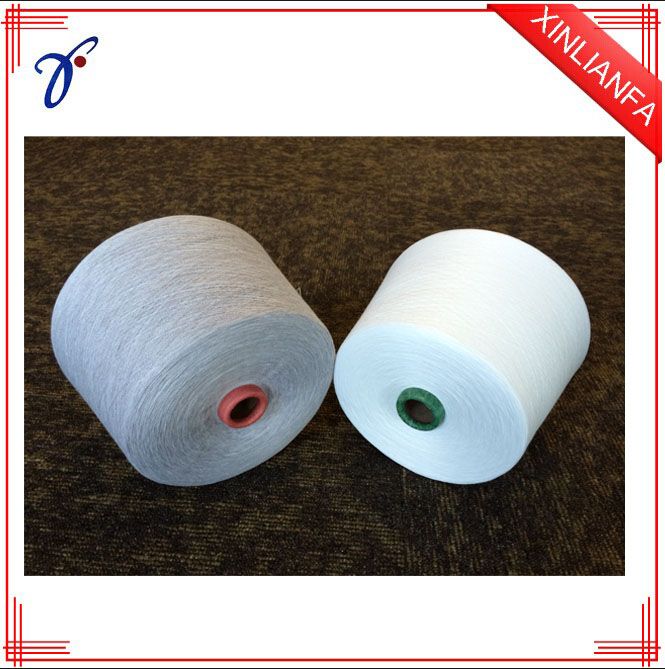 Polyester spun yarn NE30S for weaving waxed