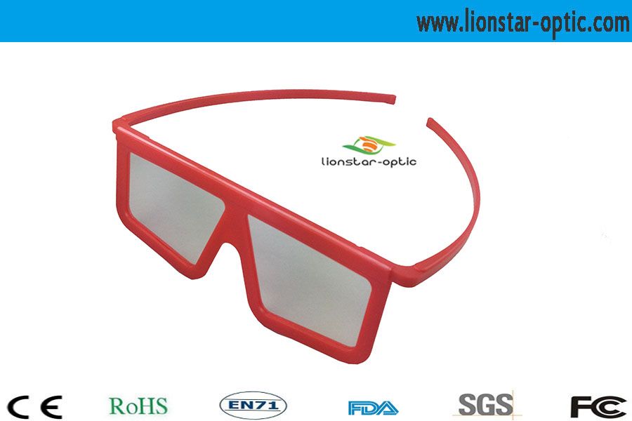Linear polarized 3d glasses for tv
