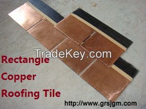 Rectangle Copper Roofing Tile