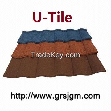 Colorful Stone-coated Galvalume Metal Roofing Tiles-U-Tile
