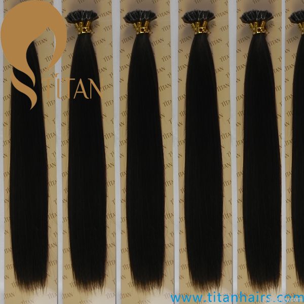 100% human hair pre bonded U tip hair extension