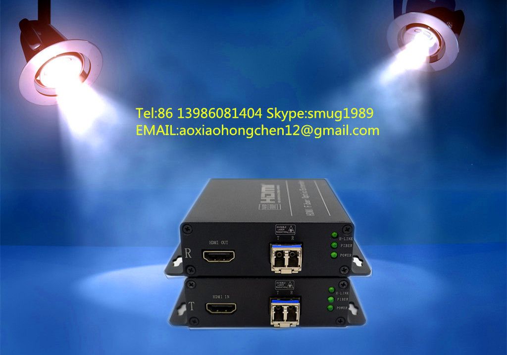 4K HDMI fiber optic extender, support  HDMI 1.4 and 3D video signal 10KM transmission, maximum resolution: 4096 Ã— 2160 @ 30HZ