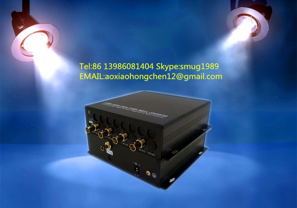 4K SDI fiber converter with 4x3G sdi over 1 single mode fiber extender to 10KM