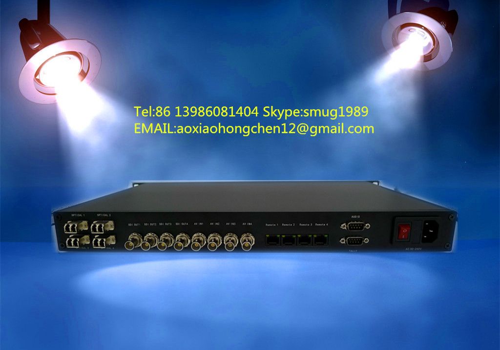 EFP camera fiber optic connection system for remote, tally, intercom, ethernet signals long distance transmission in OBVAN