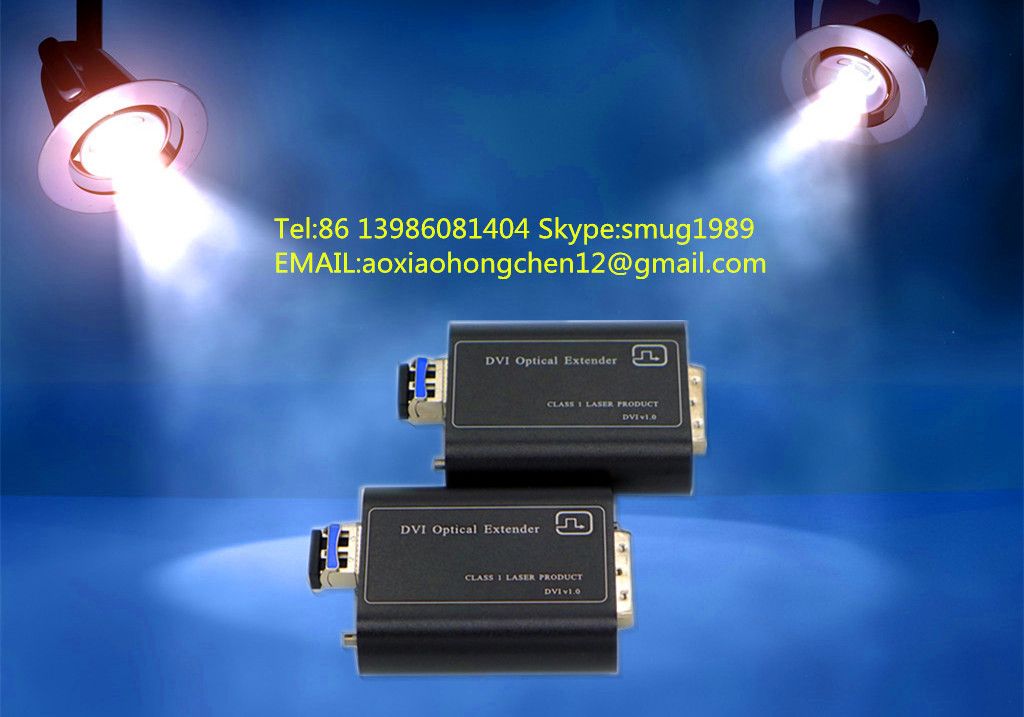 4K DVI fiber optical extender, supports maximum resolution of 4096 x 2160@30HZ DVI signal to 10 km