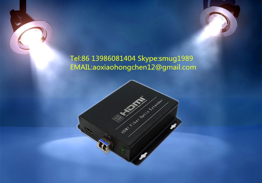 4K HDMI fiber optic extender, support  HDMI 1.4 and 3D video signal 10KM transmission, maximum resolution: 4096 Ã— 2160 @ 30HZ