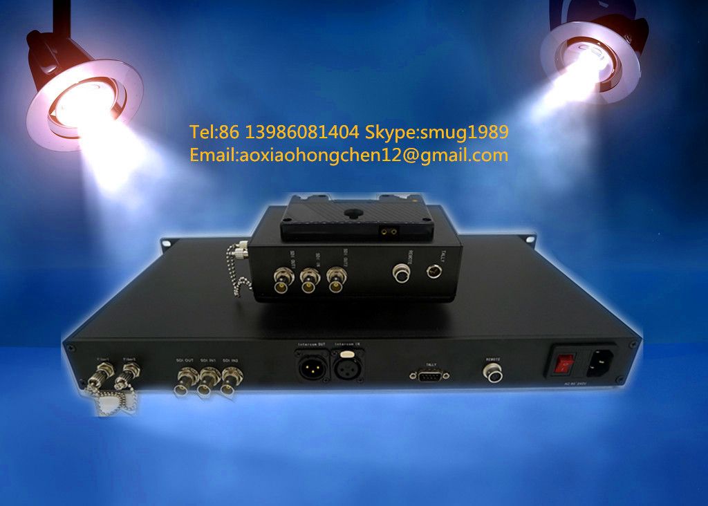 EFP camera fiber optic connection system for remote, tally, intercom, ethernet signals long distance transmission in OBVAN