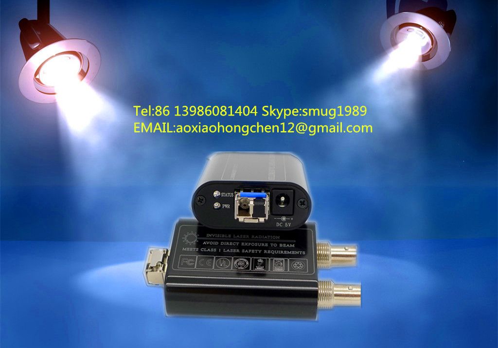 Mini broadcast 3GSDI fiber converter, SDI fiber optic extender, support 1CH 3GSDI to 10~60KM over 1LC fiber