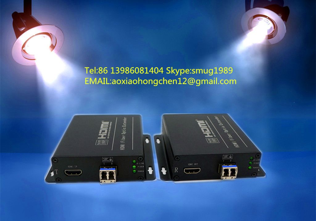 4K HDMI fiber optic extender, support  HDMI 1.4 and 3D video signal 10KM transmission, maximum resolution: 4096 Ã— 2160 @ 30HZ