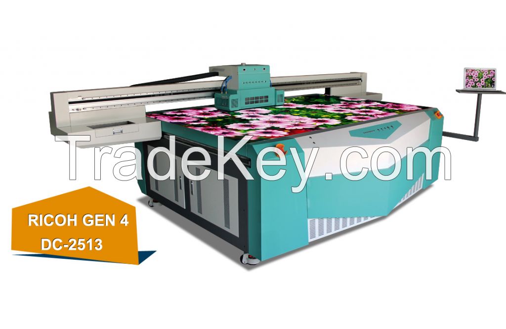 2500*1300mm large format flatbed printer, roll to roll flatbed printer