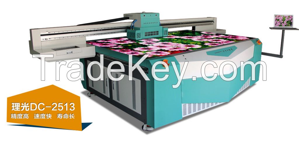 8 ricoh head, factory price, 2513 UV flatbed printer