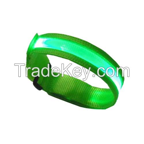 Optical fiber and fabric armband