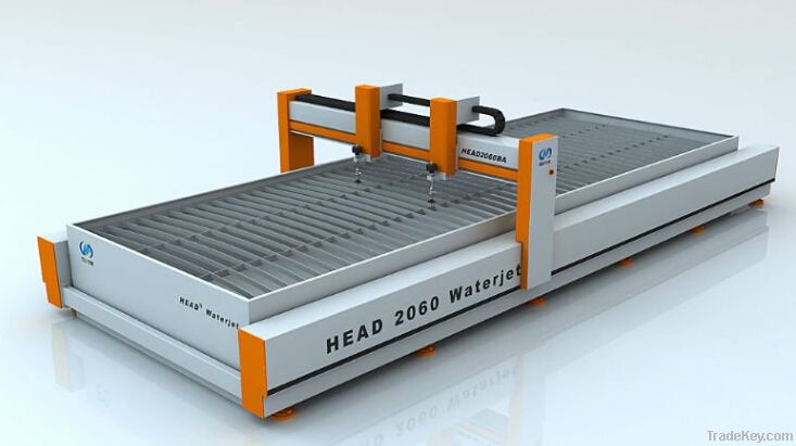 two head water jet cutting machine with 2000*6000mm cutting table CE c