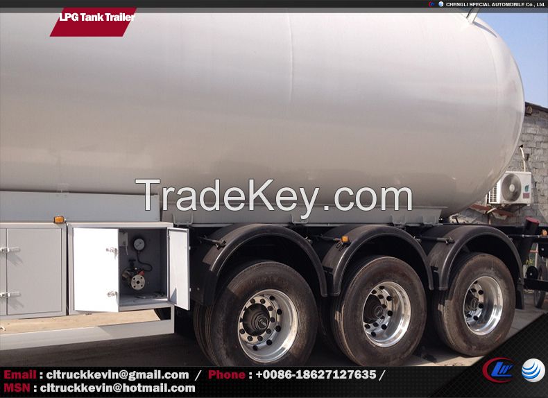 59520 Liters 25 Tons LPG Tank Trailer LPG Transportation Trailer
