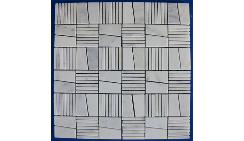 Oriental white strips. + trapezoidal Mosaic