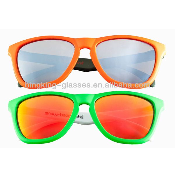 Colorful clear frogskin glasses free logo printing samples