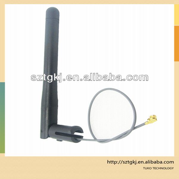 (manufacturer) 2.4g wifi rubber antenna with RG174 cable and IPEX connector