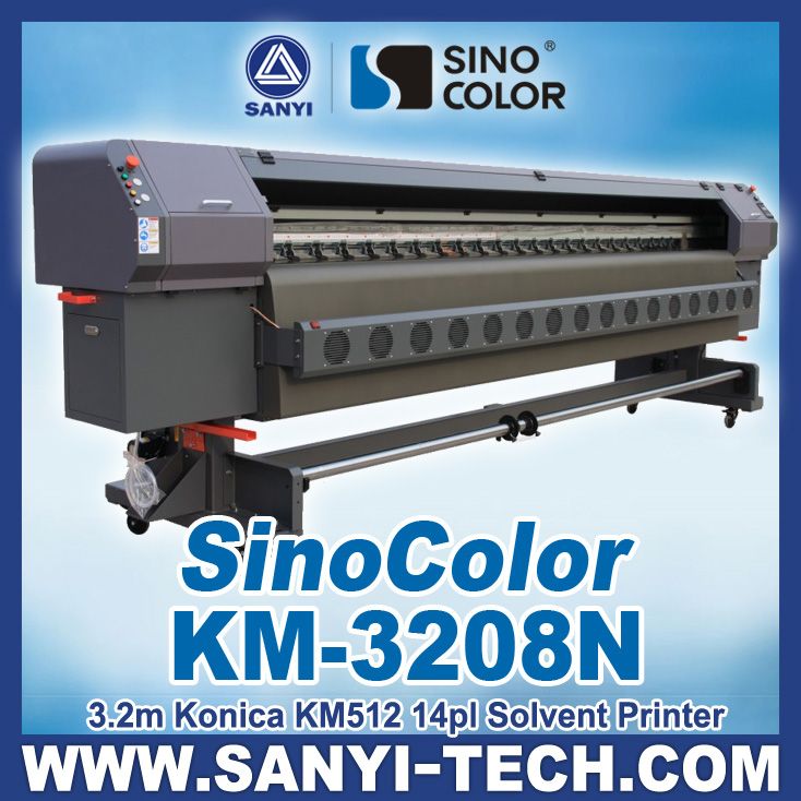SinoColor Konica Digital Printing Machine (3.2 m, with Konica Minolta 512 42pl / 14pl head )