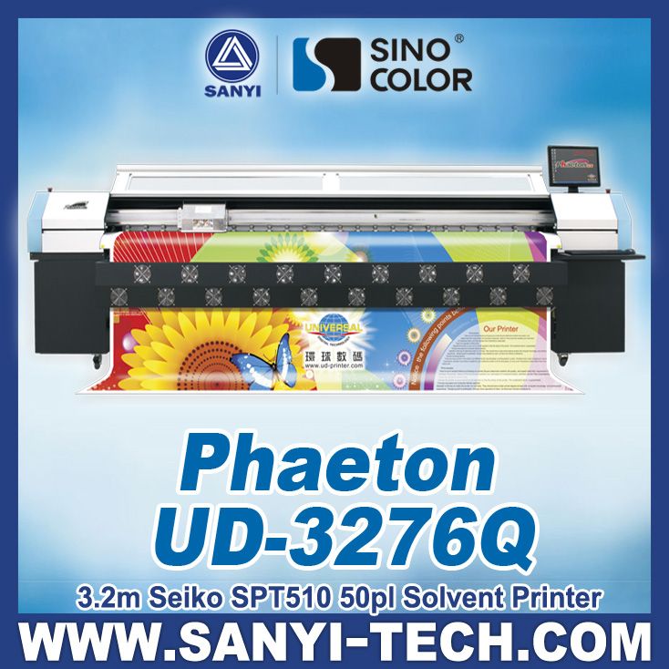 Best Wide Format Printer Phaeton UD-3276Q, With SPT510/50 Heads, 85sqm/h