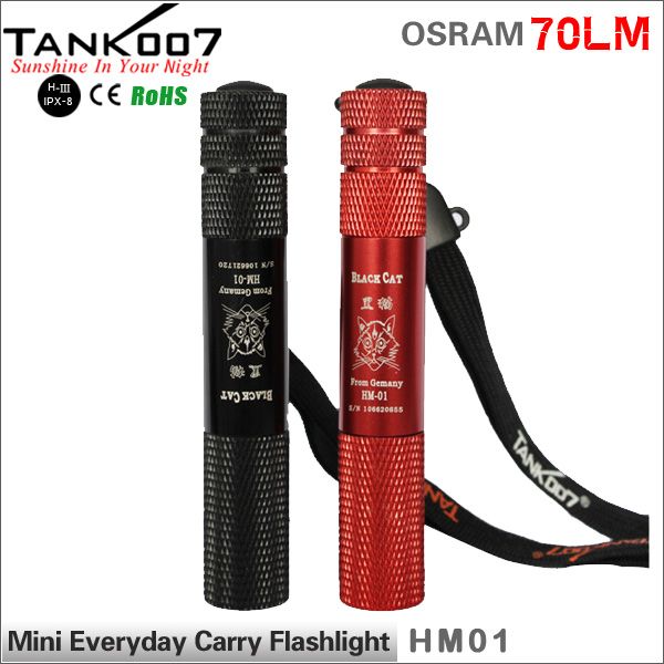 HOT Sale Mini Everyday Carry LED Flashlight TANK007 HM01