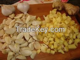 Ginger Onions and garlic