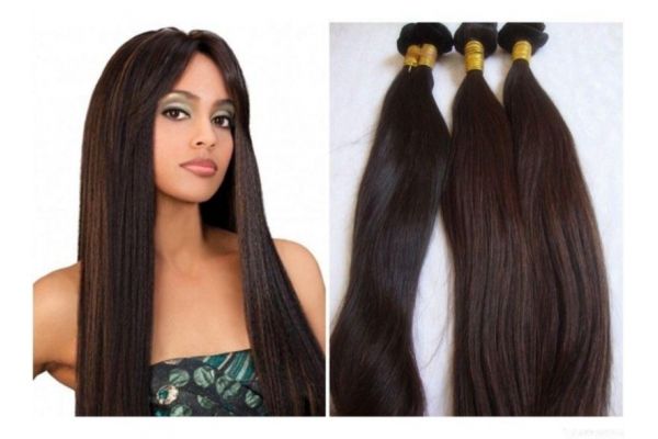 Hot sale unprocessing indian hair virgin remy hair weft straight  