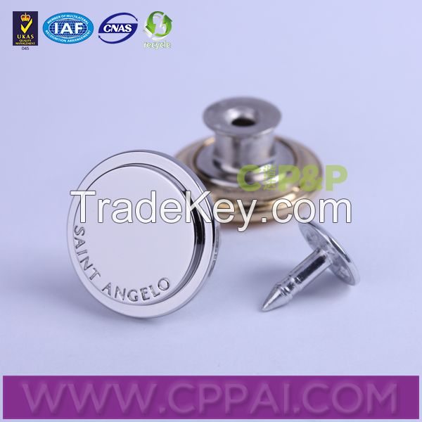 2015 New Design Metal Tack Button/ Shank button